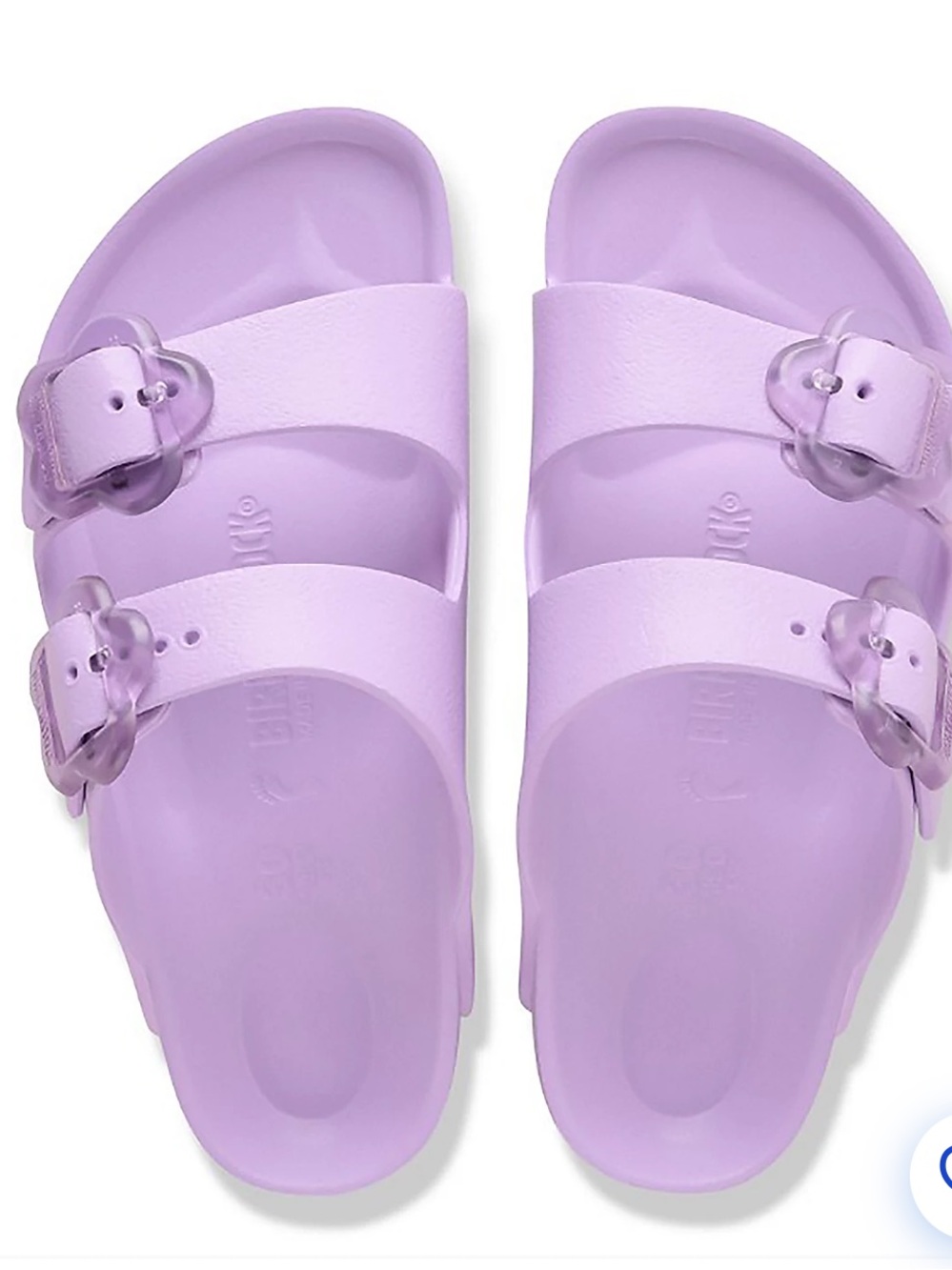 Birkenstock Girls' Preschool Arizona EVA Flower Buckle Sandals